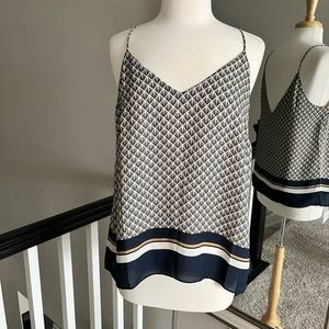 V-Neck Printed Blouse